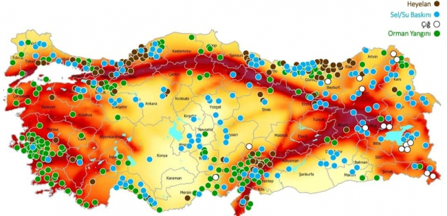 AFAD Türkiye'nin afet risk haritasını çıkardı