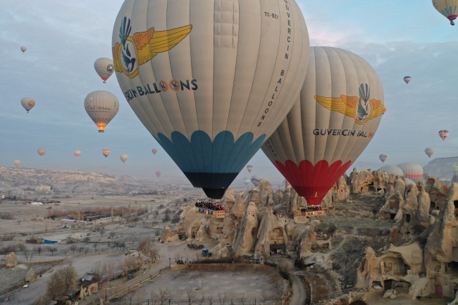 Kapadokya'yı şubatta 83 bin 432 turist ziyaret etti