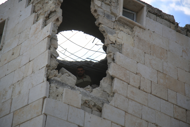 PKK'lı teröristlerden Suriye'nin Bab ilçesine roketli saldırı