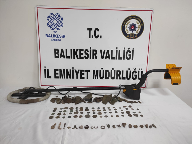 Balıkesir'de tarihi eser kaçakçılığı: 6 gözaltı