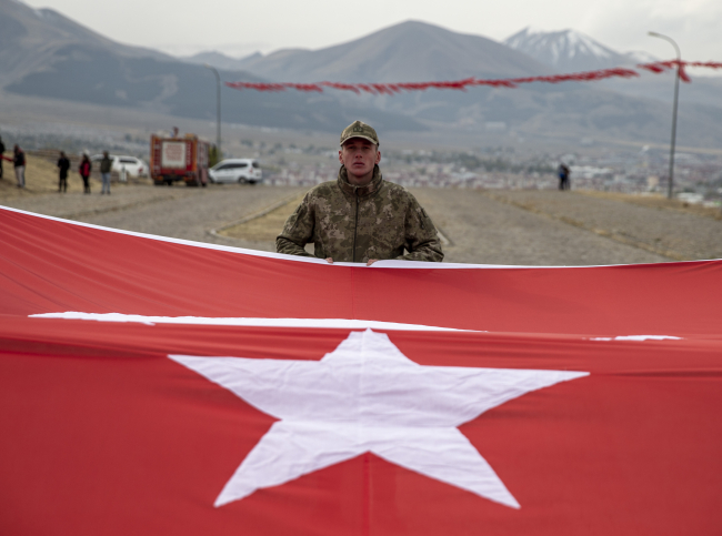 Erzurum'da Aziziye Tabyaları'nda şehit olanlar anıldı