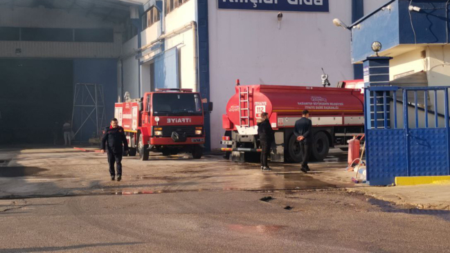 Gaziantep'te fabrika yangını