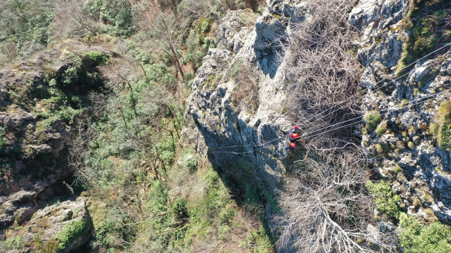 Ordu'da Yoroz Kent Ormanı'nda tatbikat yapıldı