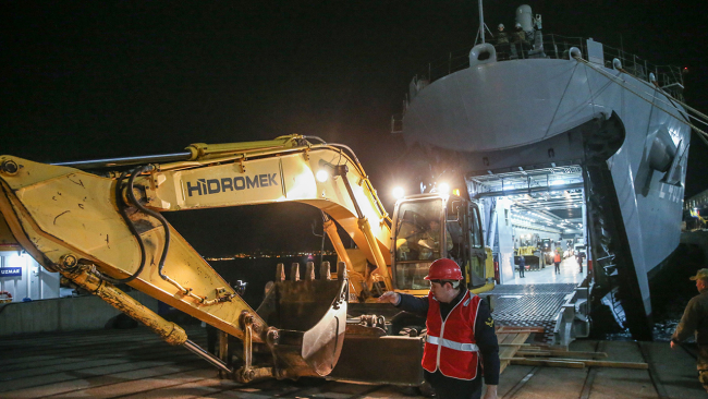 TCG Bayraktar gemisi İskenderun'a ulaştı