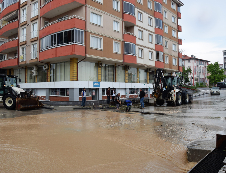 Bilecik'te şiddetli yağış hayatı olumsuz etkiledi