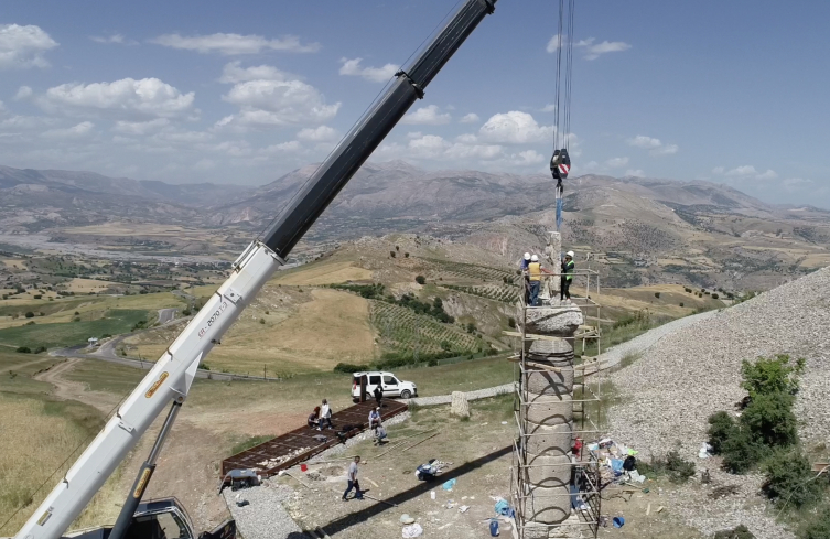 Depremde zarar gören Karakuş Tümülüsü restorasyon sonrası ziyarete açıldı