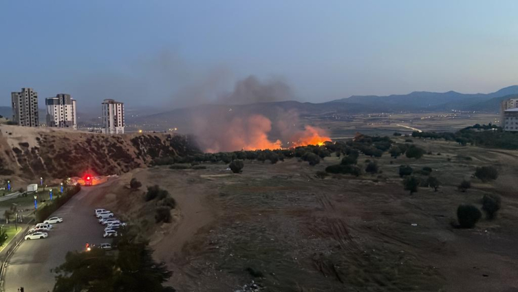 Kahramanmaraş'ta makilik ve otluk alanda çıkan yangın söndürüldü