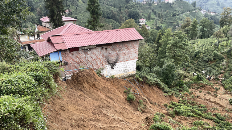 Rize'de yağış sonrası hasar tespiti sürüyor