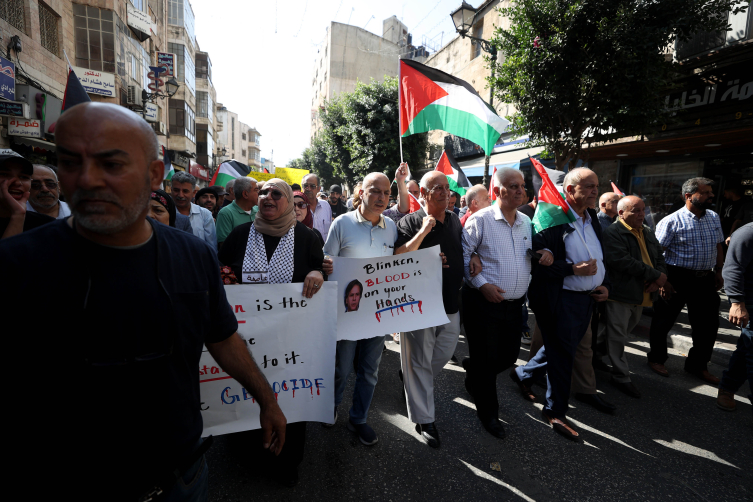 Ramallah'ta Blinken'ın ziyaretine tepki