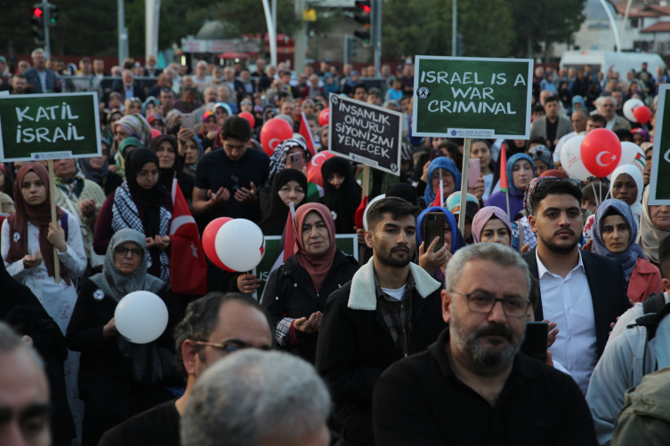 Tokat ve Kastamonu'da İsrail'in Gazze'ye saldırıları protesto edildi