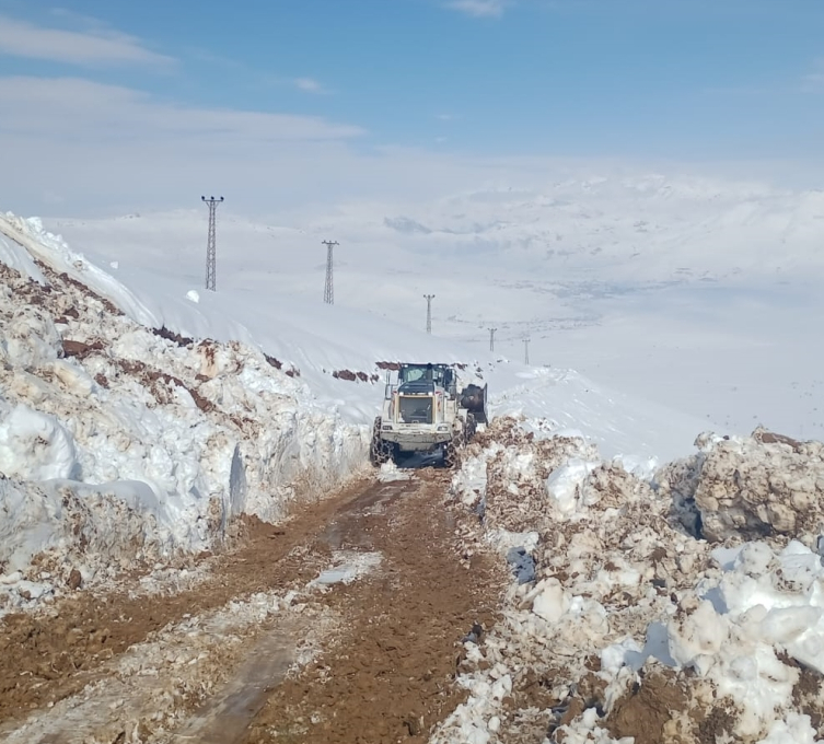 Hakkari'de karla mücadele mesaisi: Üs bölgesi yolunda 2 metreyi buldu