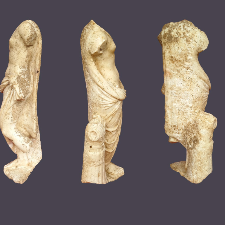 Aspendos Antik Kenti'nde Roma dönemine ait iki heykel bulundu