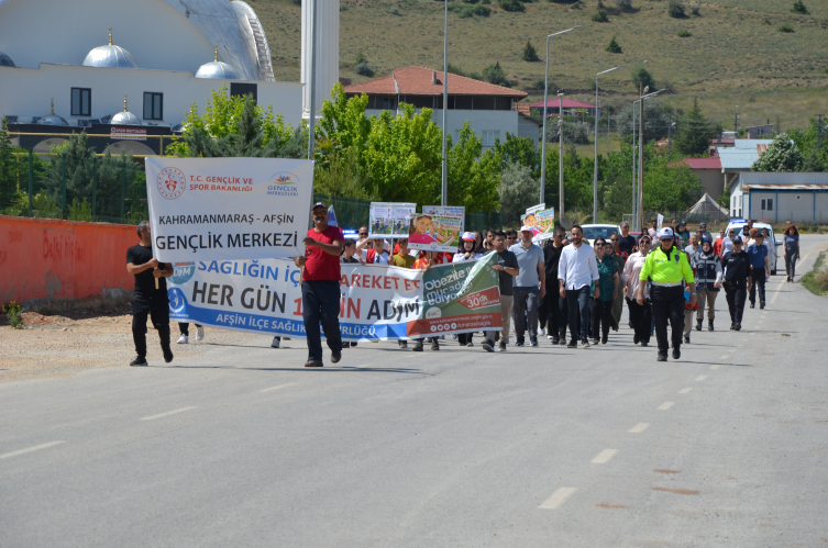 Kahramanmaraş'ta sağlıklı yaşam yürüyüşü düzenlendi