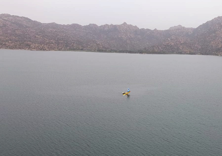 Yangın söndürme uçağı Bafa Gölü’ne sert iniş yaptı