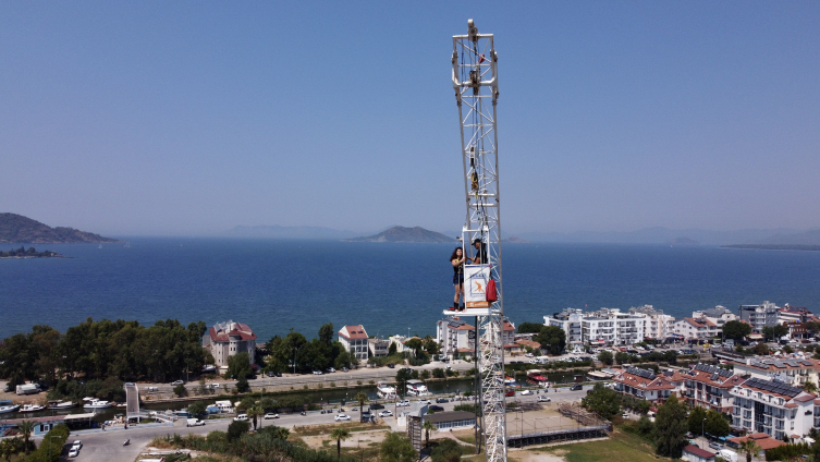 Adrenalinin zirvesi: Muğla'da "bungee jumping" heyecanı