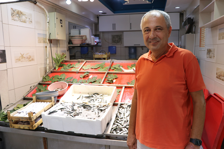 Çanakkale'de balık tezgahlarına hava engeli