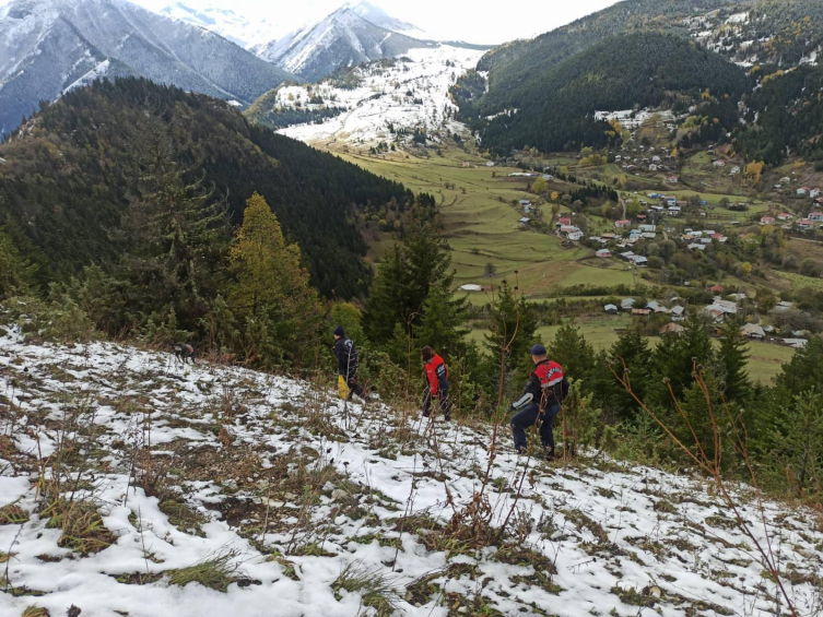 Artvin'de kaybolan işçiyi arama çalışmaları 10'uncu gününde