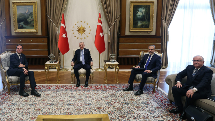 Cumhurbaşkanı Erdoğan, Rutte'yi kabul etti