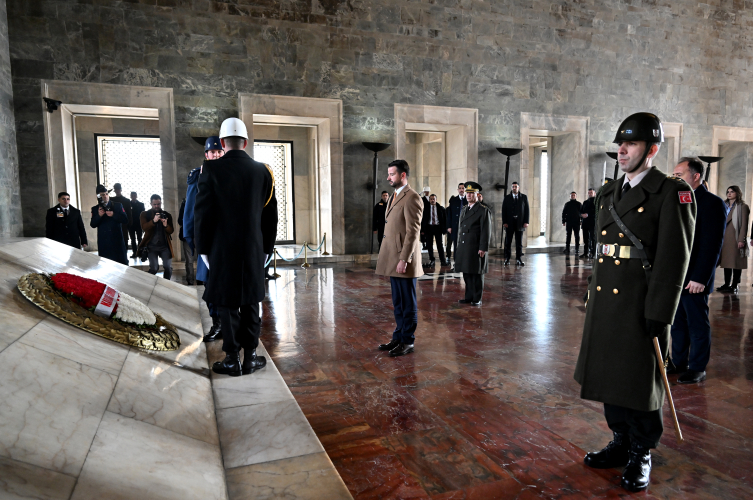 Karadağ Cumhurbaşkanı Milatoviç Anıtkabir’i ziyaret etti