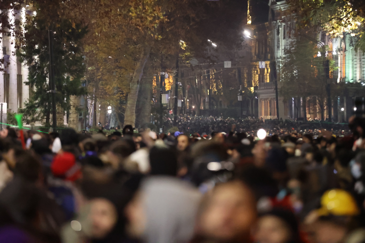 Gürcistan'da devam eden gösterilere polis müdahalesi