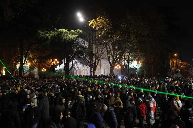 Gürcistan'da AB yanlısı göstericilerin protestosu devam etti