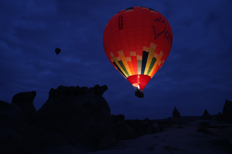 Kapadokya yılbaşı tatilinde de turistlerin gözdesi oldu