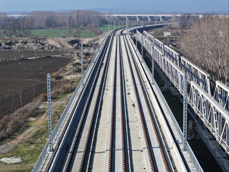 Halkalı-Kapıkule Hızlı Tren Projesi'nin ilk etabında test sürüşleri başlıyor