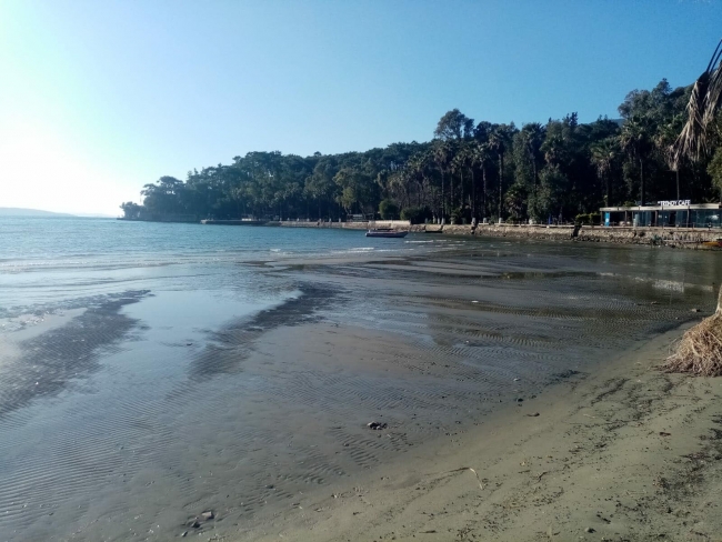 Muğla'da deniz suyu 20 metre çekildi