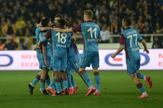 Trabzonspor, ligin ikinci yarısının ilk 8 haftalık bölümünde ilk yarıya göre daha fazla puan topladı. - Fotoğraf: AA