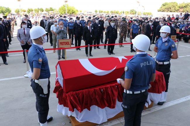 Şehit polis Keskin için Samsun'da tören düzenlendi