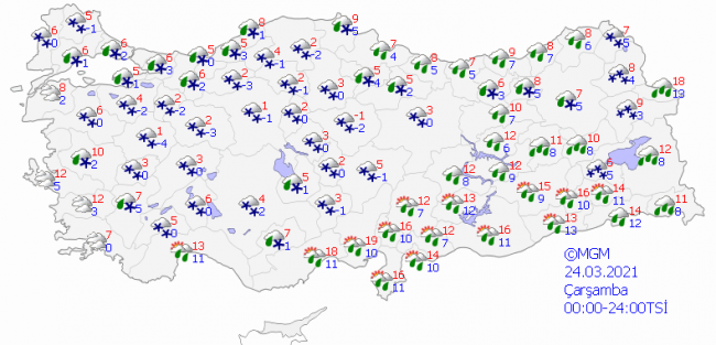 Sıcaklıklar düşüyor, Ankara'ya kar geliyor