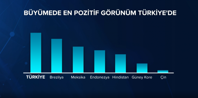 Türkiye 2020 yılında en fazla büyümesi beklenen ülke oldu