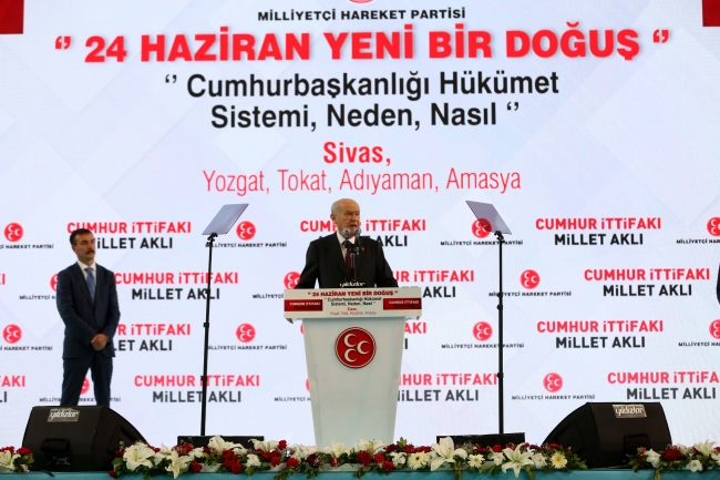 MHP Genel Başkanı Bahçeli'nin tercihi temalı mitingler oldu