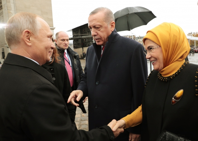 Cumhurbaşkanı Erdoğan ile Putin bir araya geldi