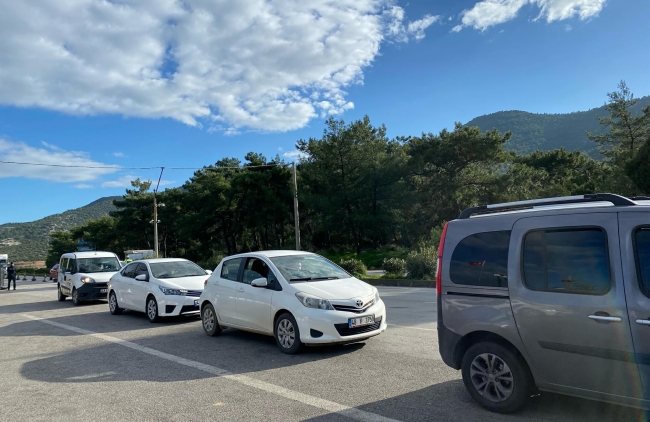 Bodrum'da yılbaşı öncesi trafik yoğunluğu