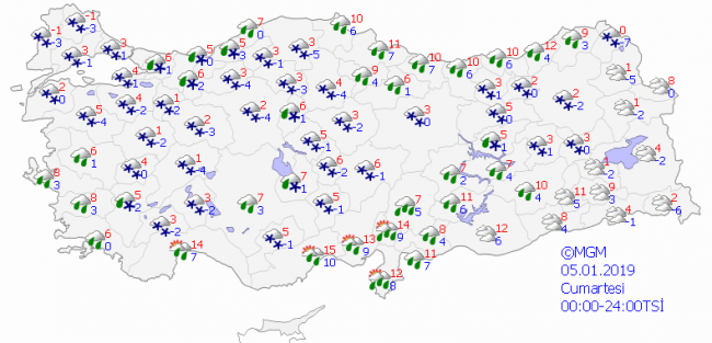 İstanbul'a kar geliyor