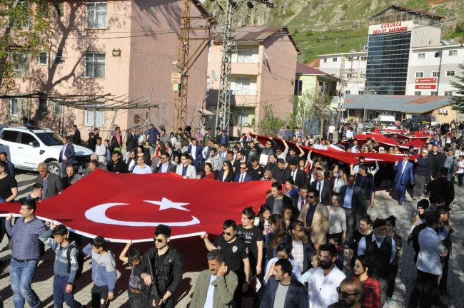 Çukurca'da Polis Haftası etkinliğinde mehteran coşkusu