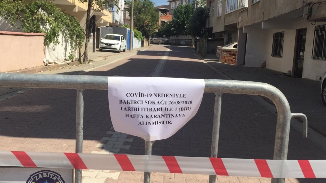 Darıca'da 2 sokak karantinaya alındı