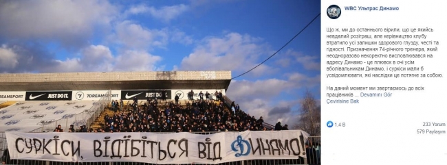 Dinamo Kiev taraftarından Lucescu'ya protesto