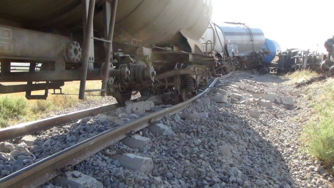 Batman-Diyarbakır seferini yapan yük treni raydan çıktı