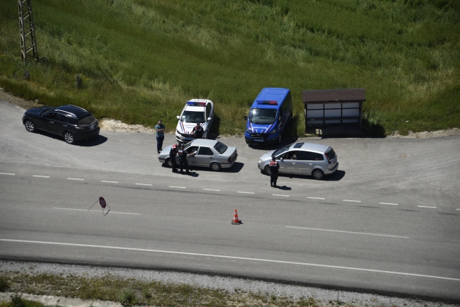 Kastamonu'da Sikorsky ile trafik denetimi