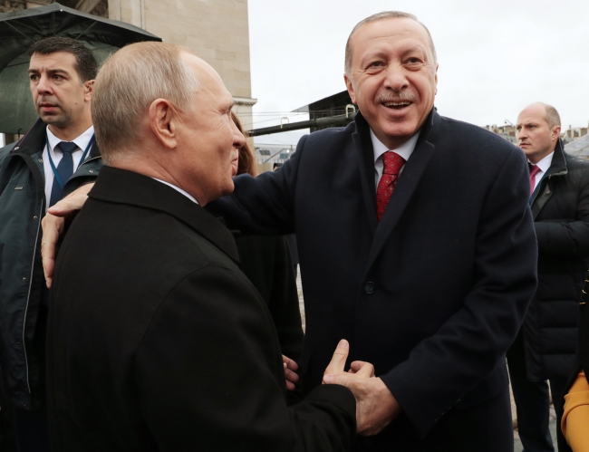 Cumhurbaşkanı Erdoğan ile Putin bir araya geldi