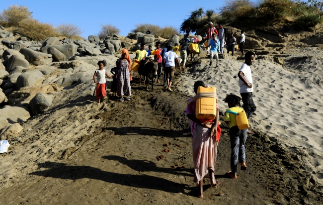 Çatışmalardan kaçan çok sayıda Etiyopyalı, Sudan'a geçiyor. | Fotoğraf: Reuters