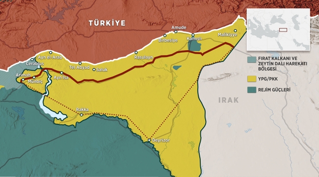 Fırat'ın doğusuna El Bab modeli