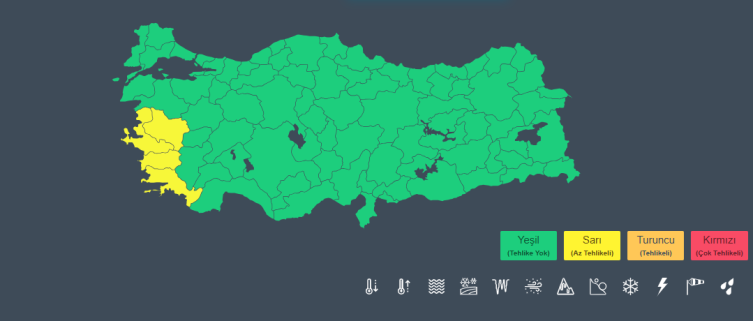 Meteoroloji uyardı: Ege'de sağanak, Marmara'da fırtına