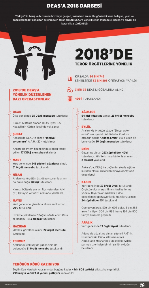 Terör örgütü DEAŞ'a 2018 darbesi