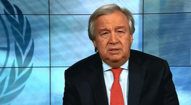 BM Genel Sekreteri Guterres: Alarm seviyesini kırmızıya çıkarıyorum