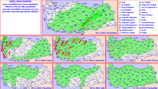 Harita: Meteoroloji Genel Müdürlüğü