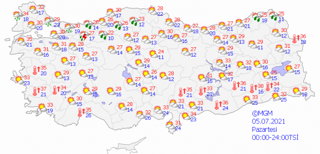 Yurdun kuzey kesimlerinde sağanak bekleniyor