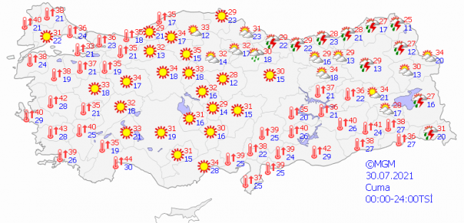 Akdeniz'in iç kesimlerinde kuvvetli rüzgar etkili olacak